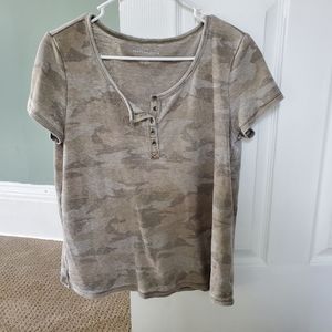 Army Print American Eagle Shirt